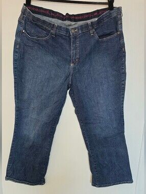 Lee - (Plus-Size) (Petite) Comfort-Waist Denim Blue Jeans With Pockets